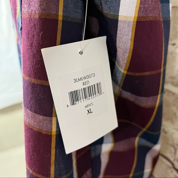 Levi Strauss Red Check Button Long Sleeve Shirt - Picture 9 of 12